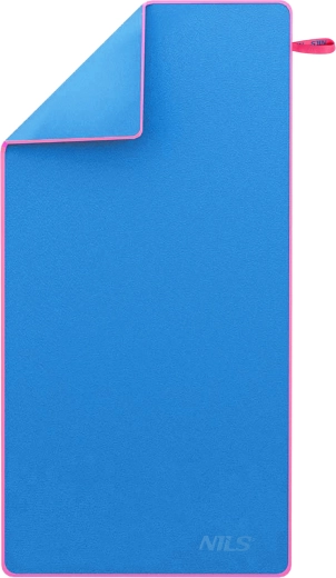 Prosop din microfibră cu uscare rapidă NILS, albastru‑roz