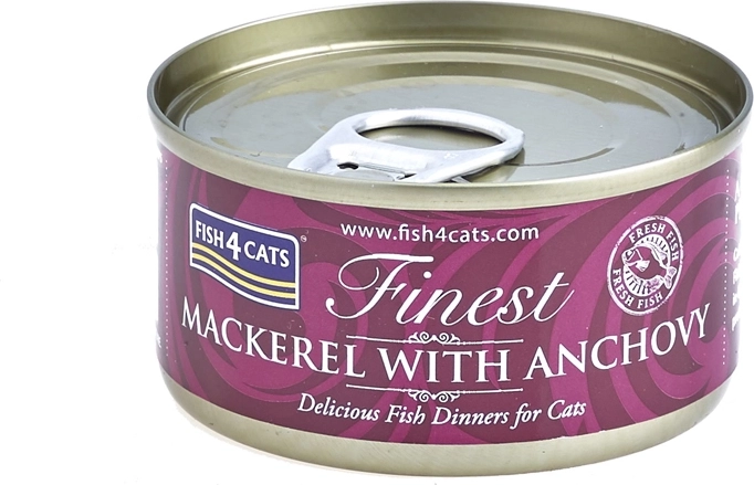 Conservă pentru pisici FISH4CATS Finest macrou cu anșoa 70 g