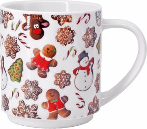 Cană ceramică cu motiv de turtă dulce 270 ml