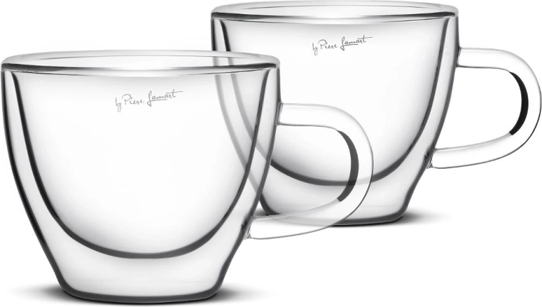 Set Lamart de pahare termo cu pereți dubli pentru cappuccino, 190 ml, 2 bucăți