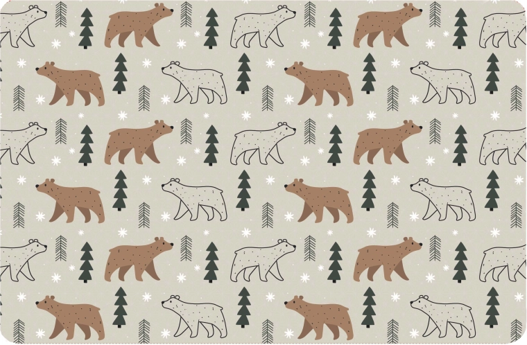 Suport de masă din plastic cu ursuleț 28,5 × 44 cm