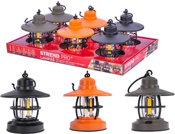 Lanterne retro de camping 200 lm, mix de culori