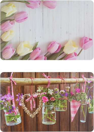 Suport de masă din plastic Romantic 43 × 28 cm