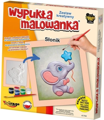 Milusie elefănțel – set creativ de pictură 3D în relief