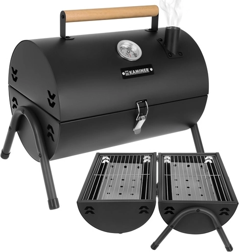 Două grătare și două tăvițe pentru căldură uniformă