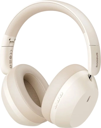 Căști wireless over-ear Baseus Bass 35 Max Bluetooth 5.3 bej