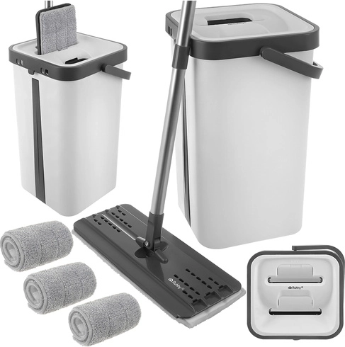 Întotdeauna apă curată datorită găleții cu două camere