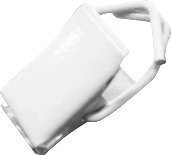 Clemă metalică pentru perdele, albă – pachet 500 buc.