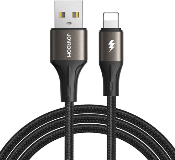 Cablu USB la Lightning Joyroom SA25-AL3 / 3A / 1,2 m (negru)