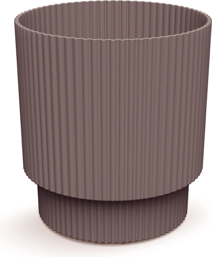 Ghiveci Milly 16,8 cm marsala – înveliș modern din plastic pentru flori