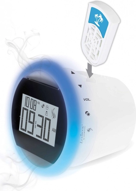 Ceas deșteptător parfumat cu capsulă parfumată