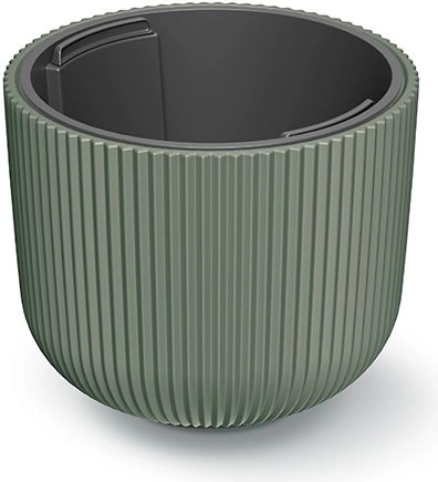 Ghiveci Milly cu inserție 24 cm, verde închis