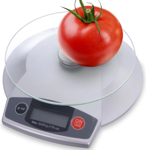 Cântar de bucătărie digital din sticlă 5 kg