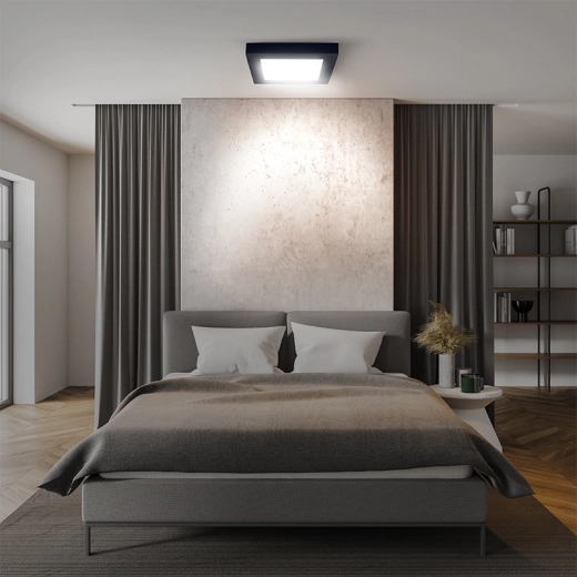 Montare aparentă și design pătrat compact