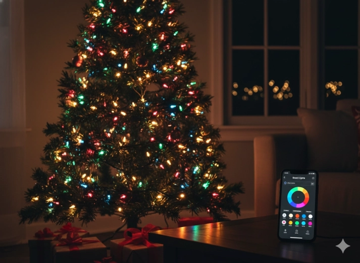 Iluminat inteligent cu șir LED 100 RGB, multicolor, USB cu telecomandă, lungime 10 m