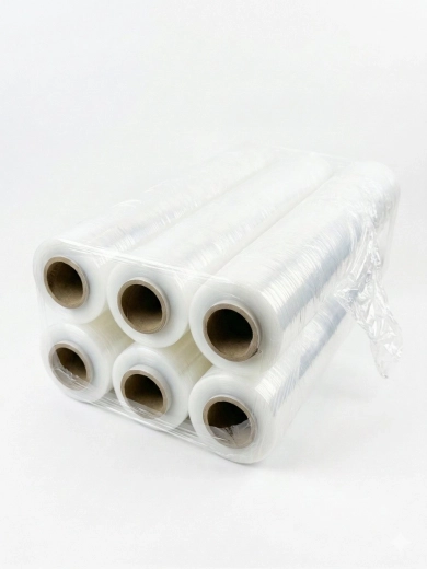 Folie stretch transparentă 23 microni, 6× rolă 1,5 kg