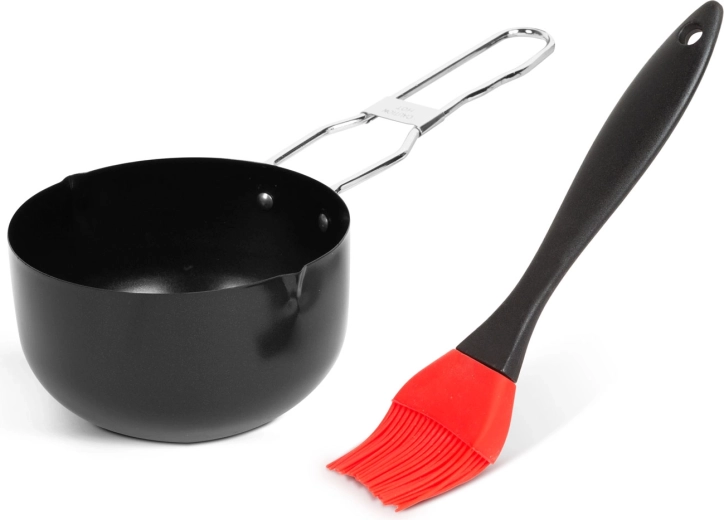 Bol pentru marinadă cu pensulă din silicon
