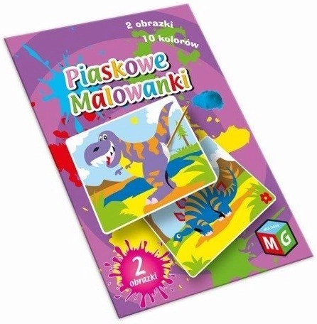 Pictură cu nisip cu dinozauri