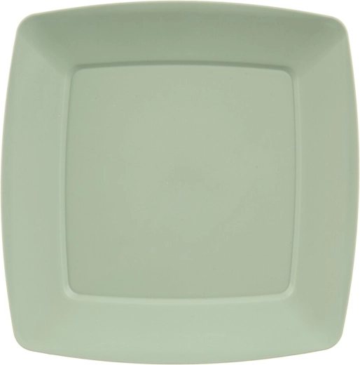 Farfurie plată din plastic Sandy, verde, 23,5 × 23,5 cm