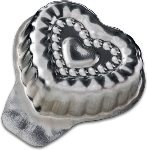 Forme pentru prăjituri inimioară 4 cm, set 20 buc.