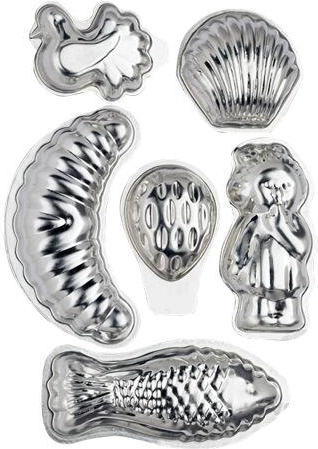 Set de forme rabatabile pentru prăjituri de Crăciun, mix de forme, 30 buc