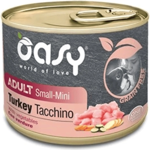 Oasy Grain Free hrană pentru câini adulți mici și mini cu curcan 200 g