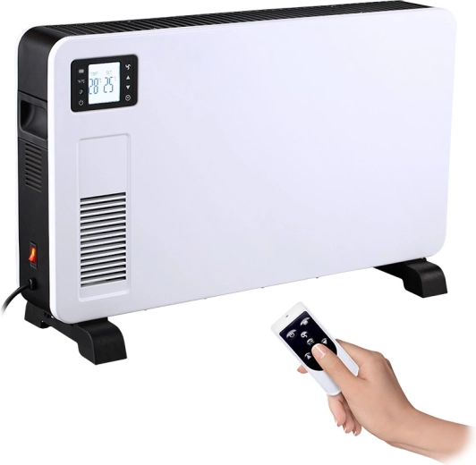 Convector cu aer cald Solight de 2300 W cu afișaj LCD, ventilator și temporizator