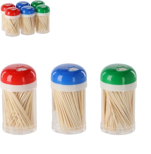 Scobitori din lemn cu dozator, 180 buc.