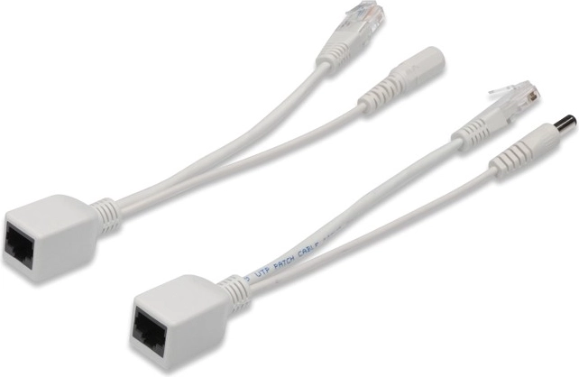 Digitus set de cabluri PoE pasive Fast Ethernet 10/100 Mb/s, DC 5,5 mm/2,1 mm