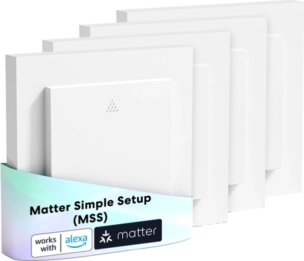 Întrerupător inteligent Meross pentru jaluzele Wi‑Fi Matter (4 buc.)
