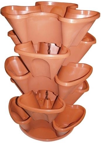 Set suspendat cascada pentru flori, 5 piese, diametru 35 cm, mix de culori