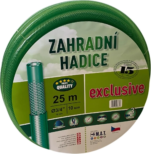 Furtun de grădină 3/4" 25 m verde transparent