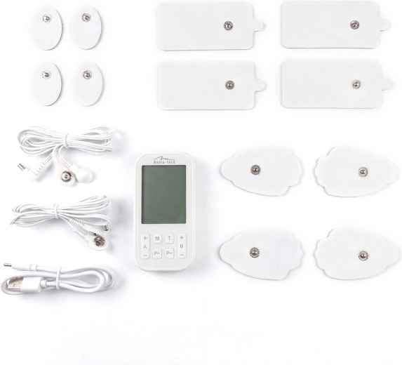 Încărcare USB‑C și set de electrozi pentru utilizare imediată