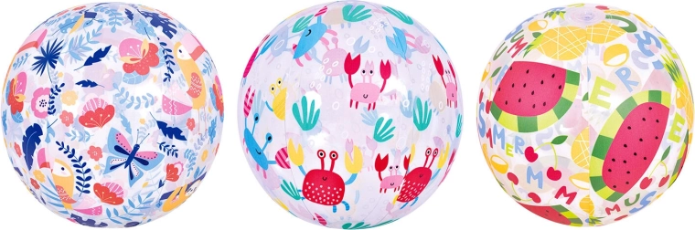 Minge de plajă gonflabilă 50 cm, mix de decoruri