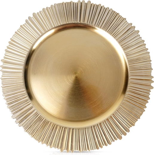 Suport decorativ auriu pentru farfurie 33 cm