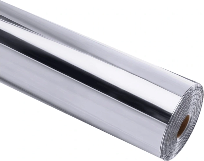 Folie autoadezivă HTVRONT Chrome Metallic argintie 30,5 × 90 cm