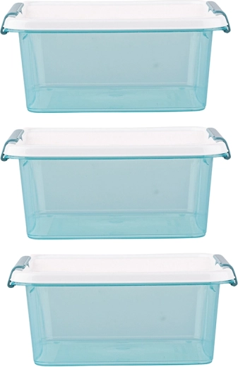 Arcticline set de 3 caserole pătrate pentru alimente 0,85 l