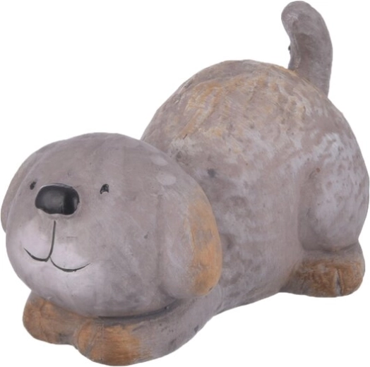 Decorațiune ceramică Câine gri