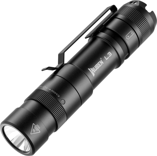 Wuben L3 Black lanternă tactică 3000 lm neagră