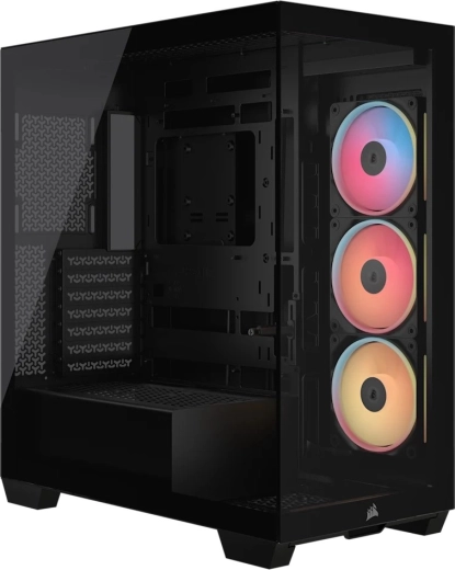 Carcasă PC Mid‑Tower 3500X LXR LINK TG, neagră