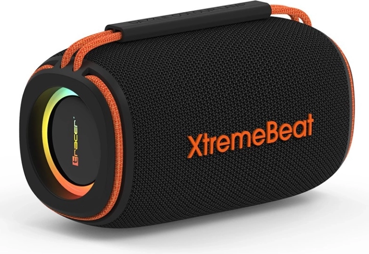 Boxă portabilă Tracer XtremeBeat Mid TWS cu iluminare RGB – negru
