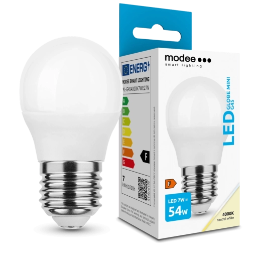 Bec LED Modee G45 7 W E27, 700 lm, alb neutru