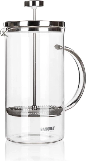 Cafetieră Connie 1 l sticlă și inox