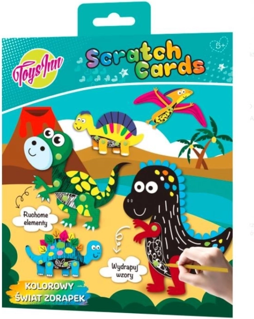 STNUX Bilete răzuibile cu dinozauri