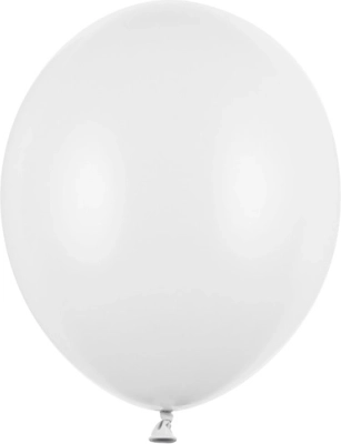 Baloane Strong pastel alb 30 cm, 100 buc