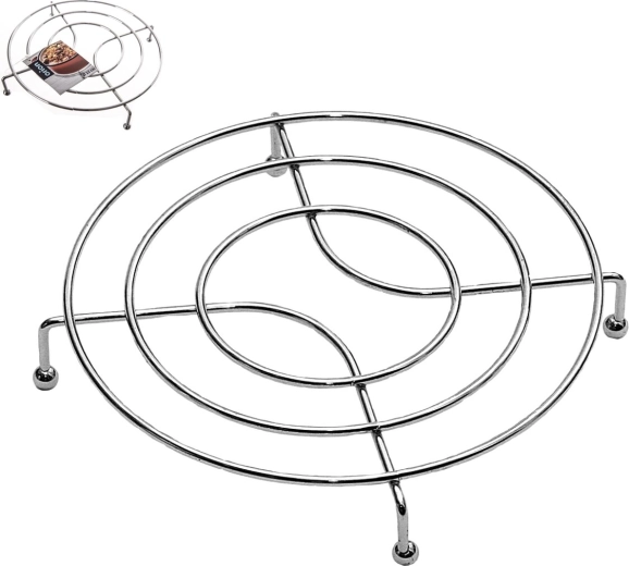 Suport metalic cromat pentru oală 22 cm