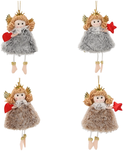 Decorațiune de Crăciun atârnată îngeraș 8 × 16 cm