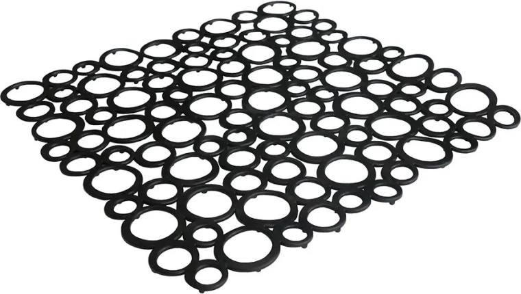 Covoraș protector negru pentru chiuvetă 29 × 29 cm