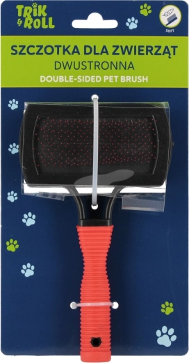 Perie cu două fețe pentru animale de companie