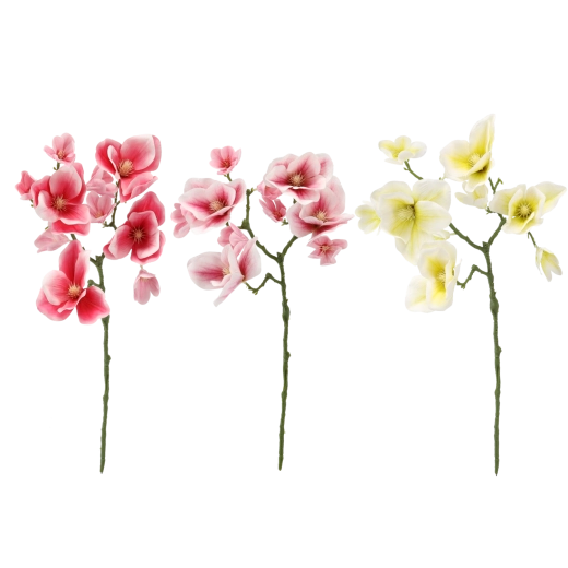 Crenguță artificială de magnolie 56 cm – mix de culori